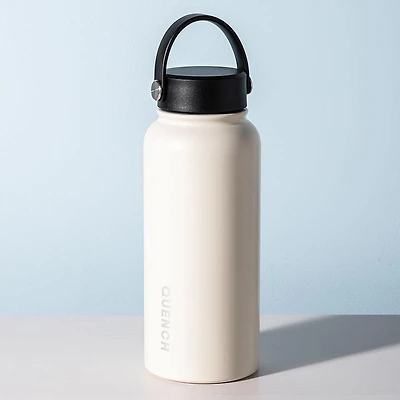 KSP Quench Double Wall Bottle with Handle 32 Oz.  (Off White)