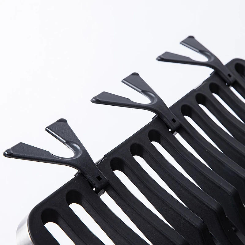 KSP Carbon X-Fold Flat Dish Rack with Tray 2-Tier (Black/Aluminum)