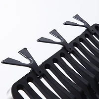 KSP Carbon X-Fold Flat Dish Rack with Tray 2-Tier (Black/Aluminum)