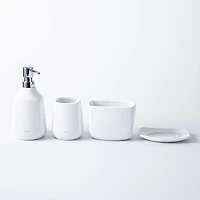 Umbra Corsa Ceramic Toothbrush Holder (White)