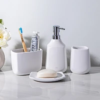 Umbra Corsa Ceramic Toothbrush Holder (White)