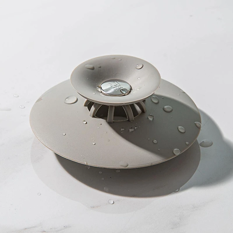 Umbra Flex Silicone Drain Plug & Hair Catcher (Grey)