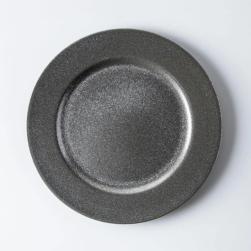 KSP Everyday Charger Plate with Glitter (Silver)