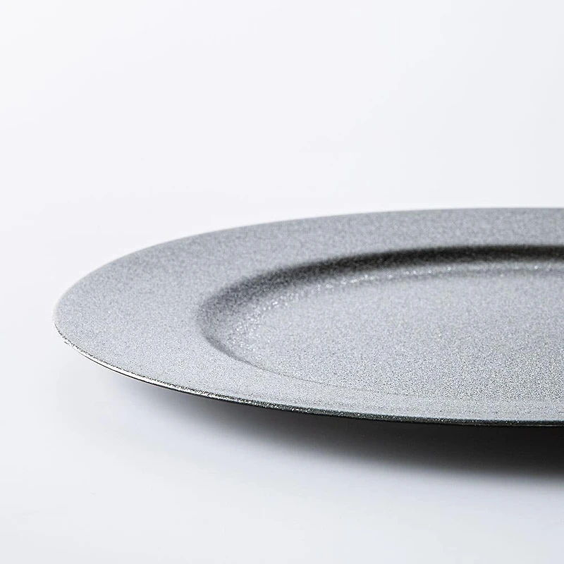KSP Everyday Charger Plate with Glitter (Silver)