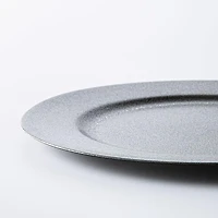 KSP Everyday Charger Plate with Glitter (Silver)