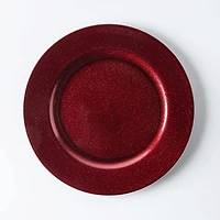 KSP Everyday Charger Plate with Glitter (Red)