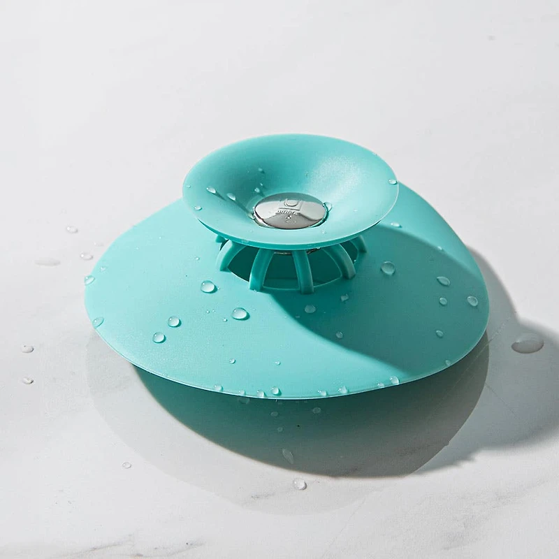 Umbra Flex Silicone Drain Plug & Hair Catcher (Surf Blue)