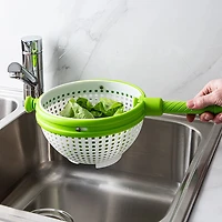 Dreamfarm Spina Spin & Strain Colander 12.1x8.6x4.5" (Green/White)