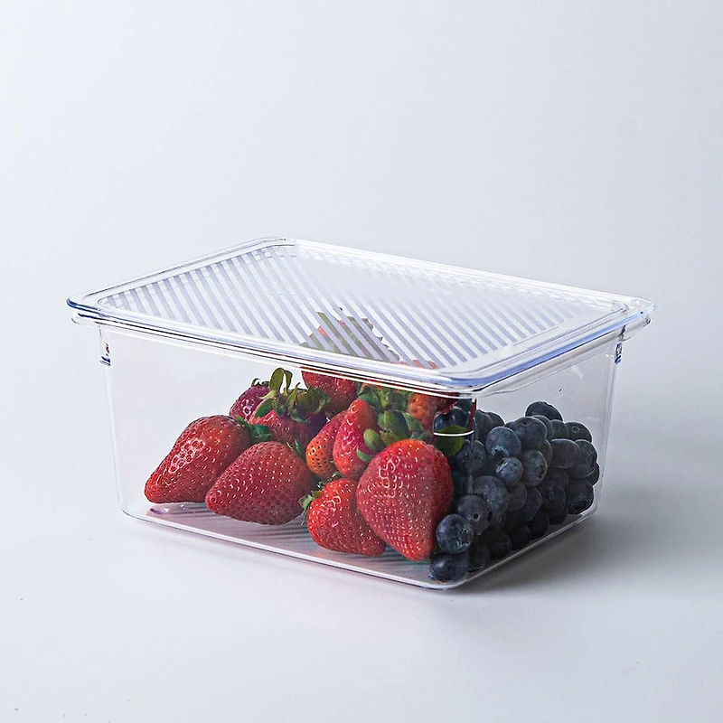 KSP Fridgestor 'Tall' Fridge Bin with Lid (6.75x8.75x4")