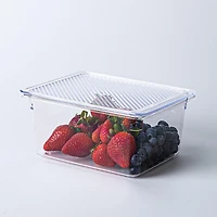 KSP Fridgestor 'Tall' Fridge Bin with Lid (6.75x8.75x4")