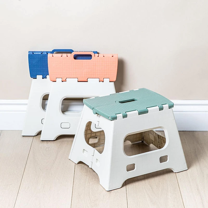KSP Tread Folding Step Stool Small 14.5x12.5x10.5"H (Beige