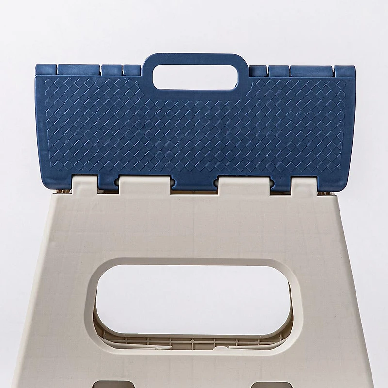 KSP Tread Folding Step Stool Small 14.5x12.5x10.5"H (Beige