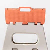 KSP Tread Folding Step Stool Small 14.5x12.5x10.5"h (Beige/Spice)