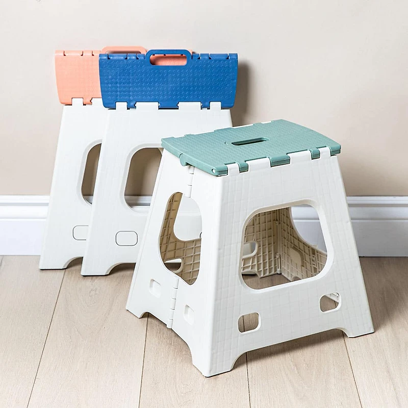 KSP Tread Folding Step Stool Tall 15x13x15"H (Beige