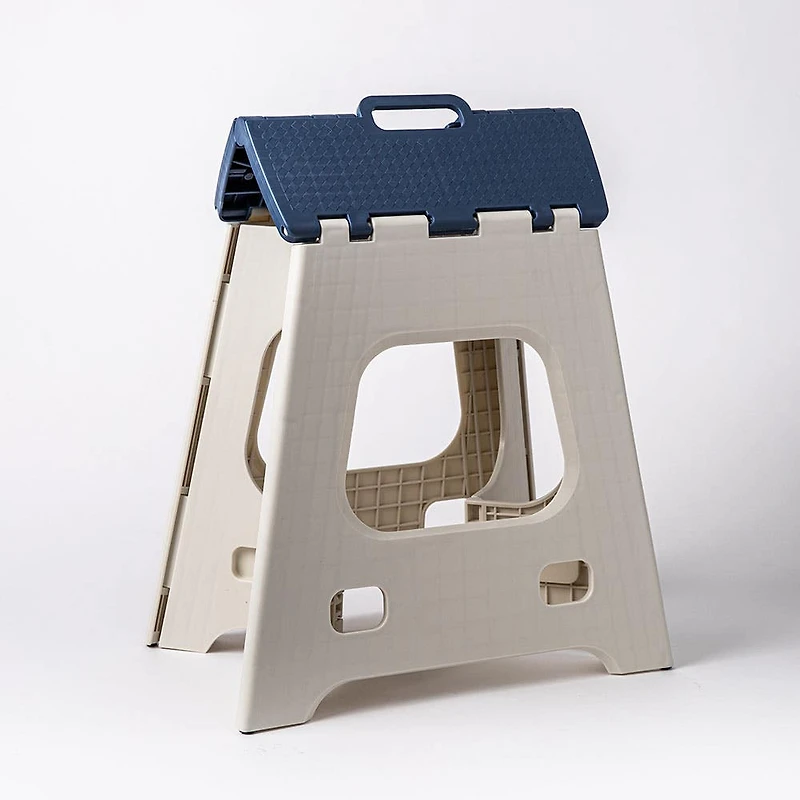 KSP Tread Folding Step Stool Tall 15x13x15"H (Beige