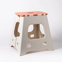 KSP Tread Folding Step Stool Tall 15c13c15"h (Beige/Spice)