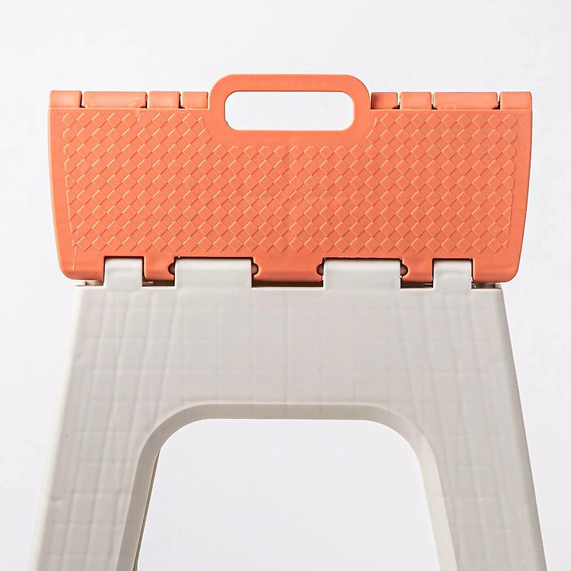 KSP Tread Folding Step Stool Tall 15c13c15"h (Beige/Spice)
