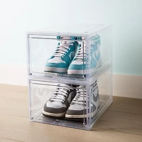 KSP Kicks 'Modular' Shoe Storage Box 36x27x22.4cm (Clear)