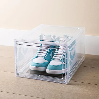 KSP Kicks 'Modular' Shoe Storage Box 36x27x22.4cm (Clear)