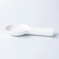 KSP Scoop Porcelain Flat Spoon Rest (White) 24 x 12.5 x 3 cm