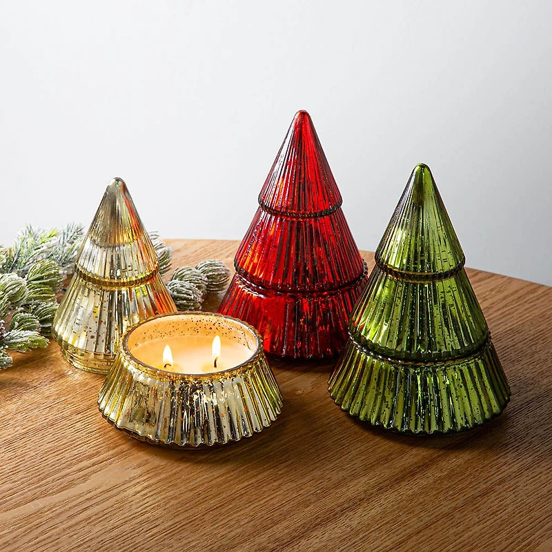 Koopman Christmas 'Tree' Scented Candle Glass Jar (Asstd.)