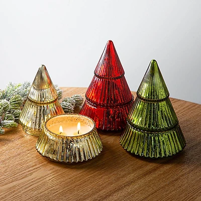 Koopman Christmas 'Tree' Scented Candle Glass Jar (Asstd.)