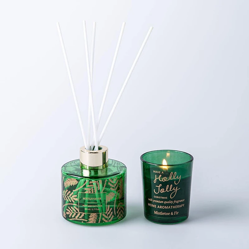 Koopman Christmas Reed Diffuser & Candle
