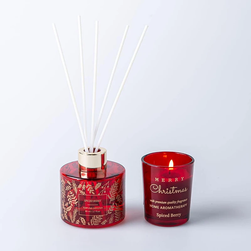 Koopman Christmas Reed Diffuser & Candle