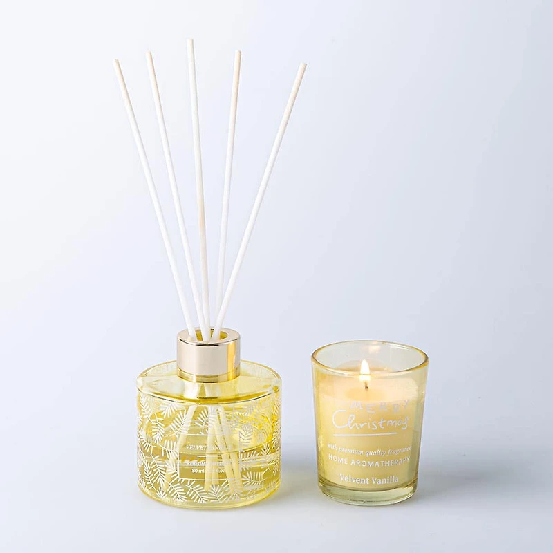 Koopman Christmas Reed Diffuser & Candle