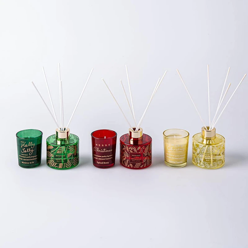 Koopman Christmas Reed Diffuser & Candle