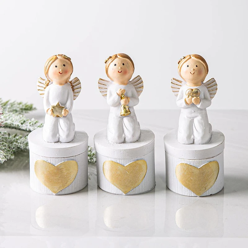 Koopman Christmas Candle Angel Topper 5.5x12cm (Asstd.)