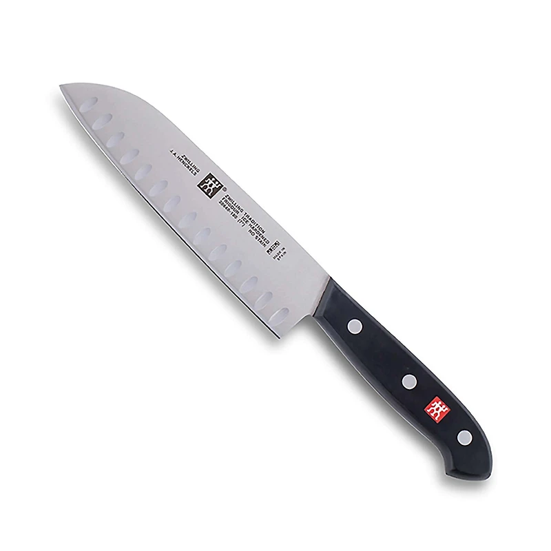 ZWILLING Tradition 7" Santoku Knife with Granton Edge