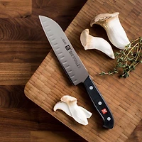 ZWILLING Tradition 7" Santoku Knife with Granton Edge