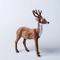 Koopman Christmas Woodland 'Natural' Fuzzy Deer Large (Asstd.)