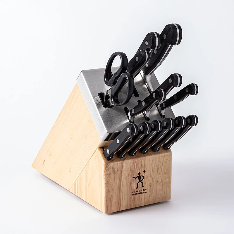 Henckels Self-Sharpening 'Classic Forged' Wood Knife Block set - S/14