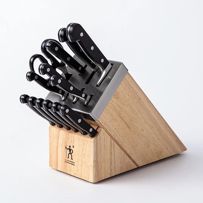 Henckels Self-Sharpening 'Classic Forged' Wood Knife Block set - S/14