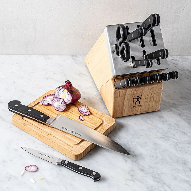 Henckels Self-Sharpening 'Classic Forged' Wood Knife Block set - S/14