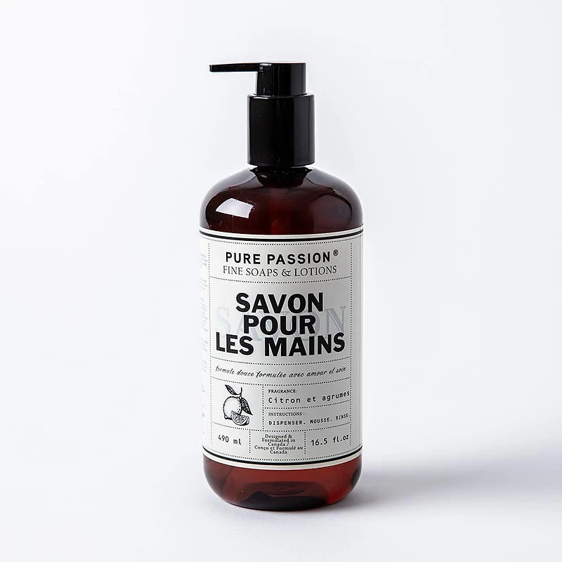 Pure Passion Fine Soaps & Lotions 'Lemon Citrus' Hand Soap 490mL