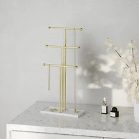 Umbra Trigem 3-Tier Jewellery Stand 23 x 10 x 48.5cm (White/Brass)