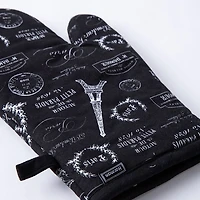 Harman Paris Passport Cotton Oven Mitt - Set of 2 (Black)