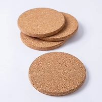 KSP Cork Round Coaster - Set of 4 (Natural)