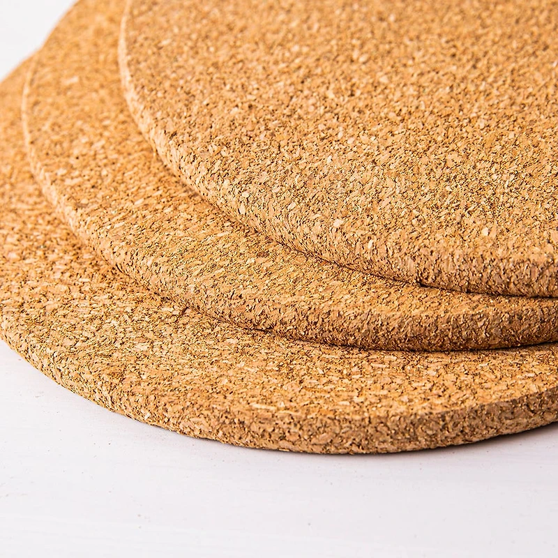 KSP Cork Round Trivet - Set of 3 (Natural)