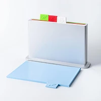 KSP Tab Cutting Board with Holder - Set of 5 (Multi Colour)