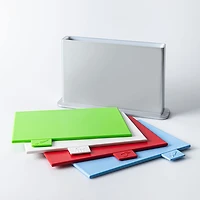 KSP Tab Cutting Board with Holder - Set of 5 (Multi Colour)