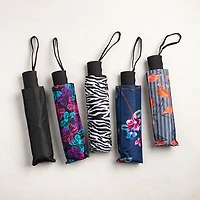 Home Essential Rain-Guard Auto-Folding Umbrella (Black)