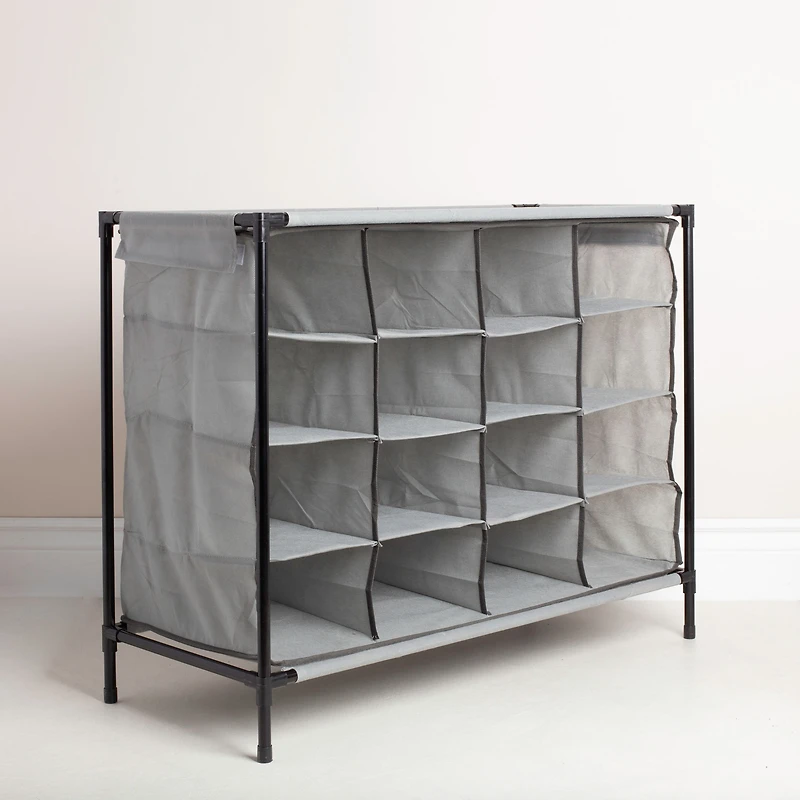 KSP Softstor 'Original' Fabric Shoe Cabinet 16-Shoe (Grey)