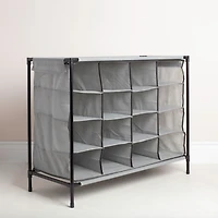 KSP Softstor 'Original' Fabric Shoe Cabinet 16-Shoe (Grey)