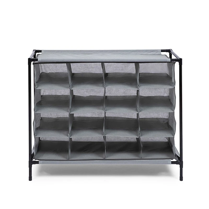 KSP Softstor 'Original' Fabric Shoe Cabinet 16-Shoe (Grey)