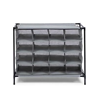 KSP Softstor 'Original' Fabric Shoe Cabinet 16-Shoe (Grey)