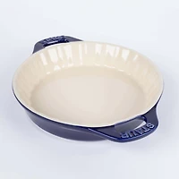 Staub En France Ceramic 9" Pie Dish (Dark Blue)
